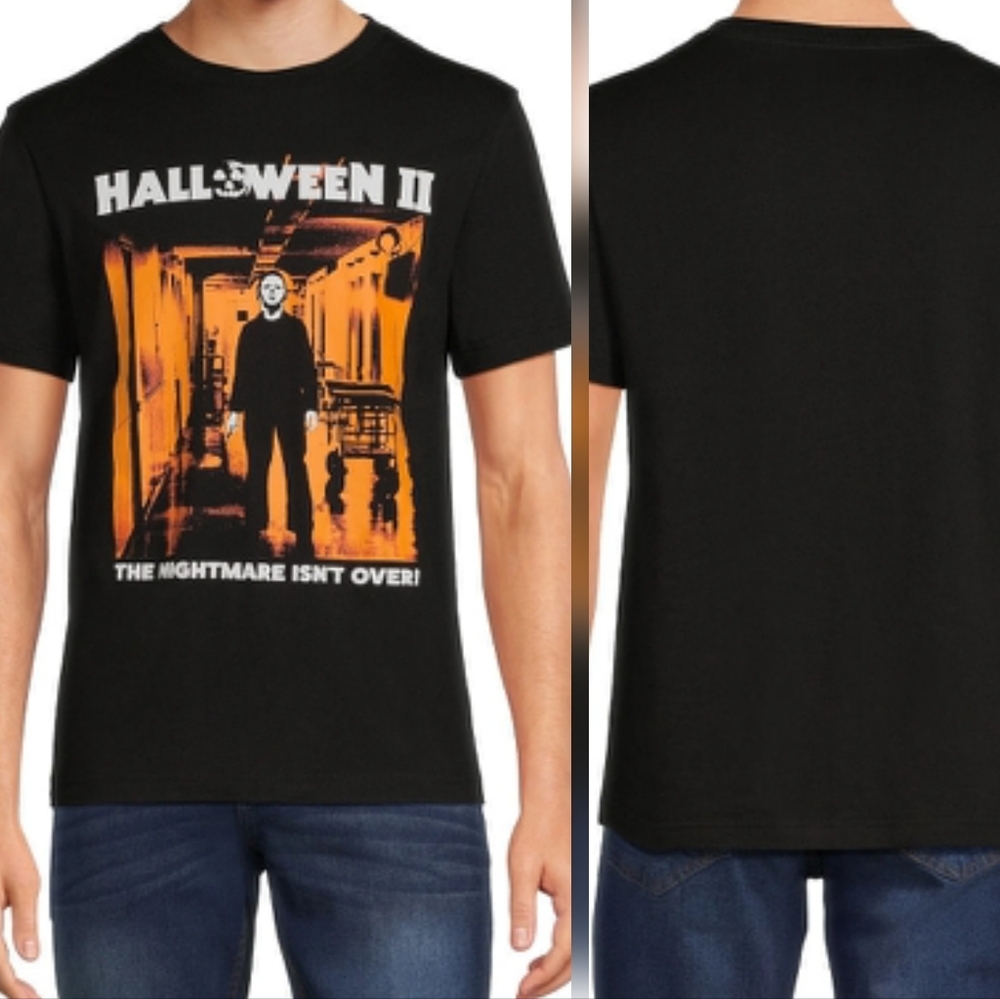 Haloween II Michael Myers "The Nightmare Isn't Over" Graphic TShirt Size L